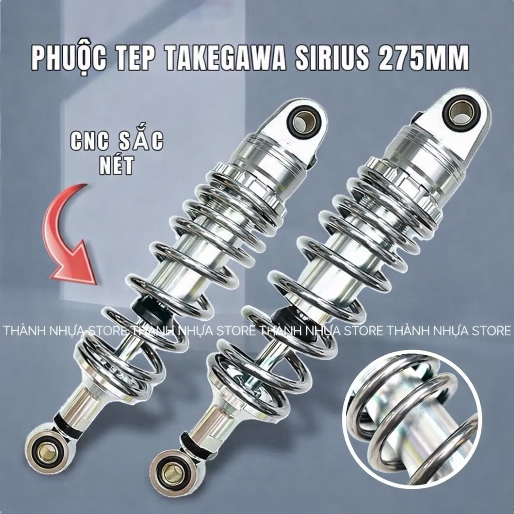 Phuộc Takegawa Sirius CNC - Giảm xóc trước Sirius Tep 275mm