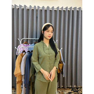 BàLaiĐũi Trơn NútThắt # Không Thêu # Quần Áo Nữ Đi Chùa