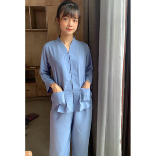 Bà Lai 2 Túi Áo Nữ # Đồ Bộ Nữ Đi Chùa