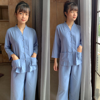 Bà Lai 2 Túi Áo Nữ # Đồ Bộ Nữ Đi Chùa