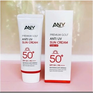 Combo 2 tuýp + 2 Mặt nạ -Kem Chống Nắng Any  60ml Premium Golf Anti UV SPF 50+ ( Nâng tông, trắng da, không bết)