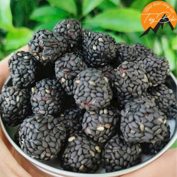 Viên hà thủ ô đỏ mật ong rừng tẩm mè đen (lăn vừng) từ bột hà thủ ô đỏ rừng Tây Bắc cửu chưng cửu sái, mật ong khoái