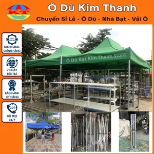 Nhà Bạt Di Động Gấp Gọn Thép Mạ Kẽm Chống Rỉ 1,4 ly, Siêu Bền Siêu Trọng Có Thể Dựng Làm Công Trình