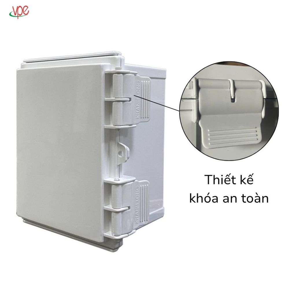 Vỏ tủ điện tủ nhựa KYE 160x210x130 bền bỉ sử dụng ngoài trời trong nhà