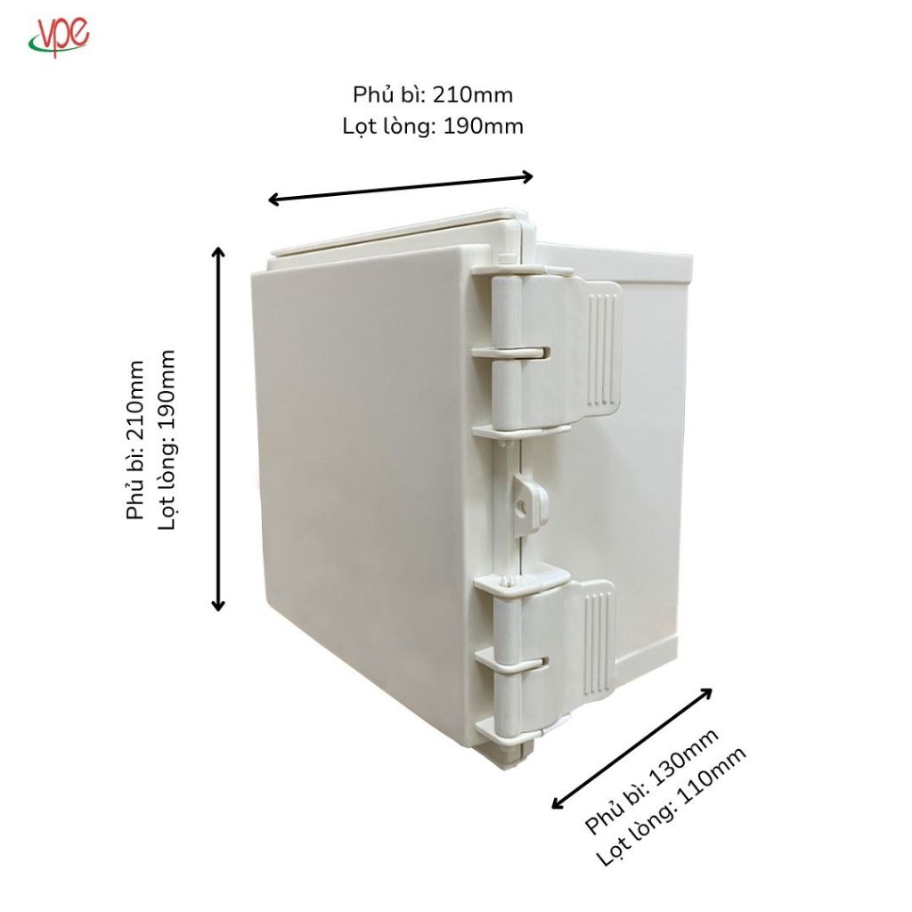 Vỏ tủ kín nước vuông 210x210x130 an toàn hiệu quả