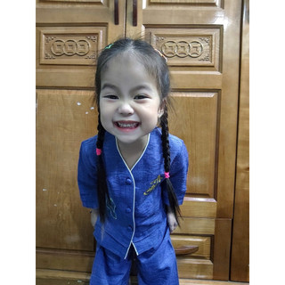 Tim 2Lớp VânMây Bé Gái # Đồ Lam Đi Chùa