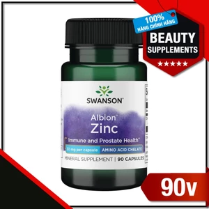Viên uống Kẽm Glycinate - Albion Zinc Glycinate Swanson - 90 viên