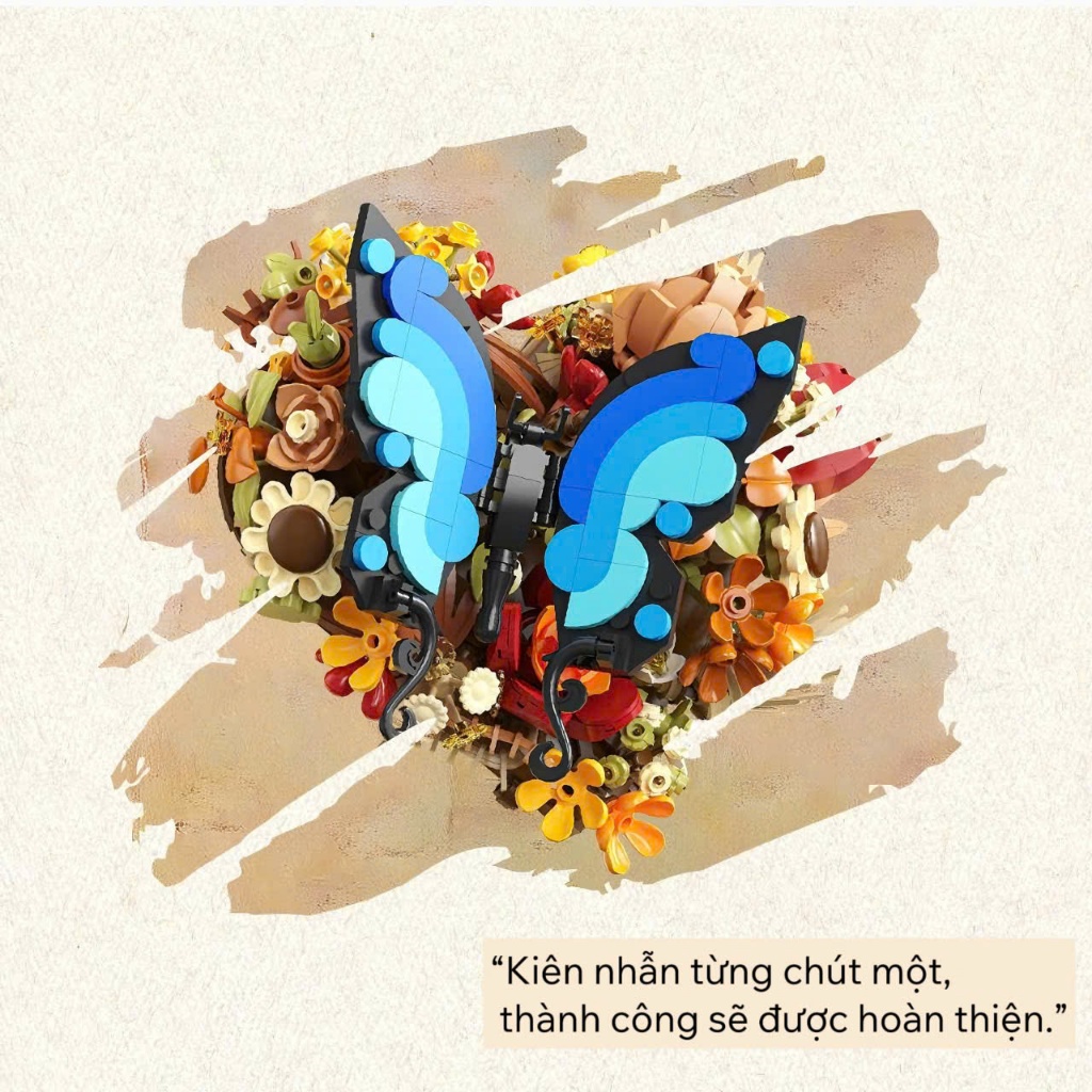 Đồ chơi lắp ráp khung ảnh hoa hướng dương, Mô hình đồ chơi lắp ghép trang trí, quà tặng ý nghĩa