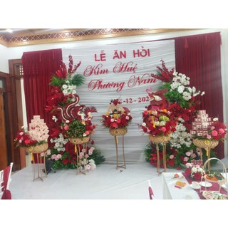 Bộ kệ 7 cái để lễ tráp mâm quả cưới hỏi