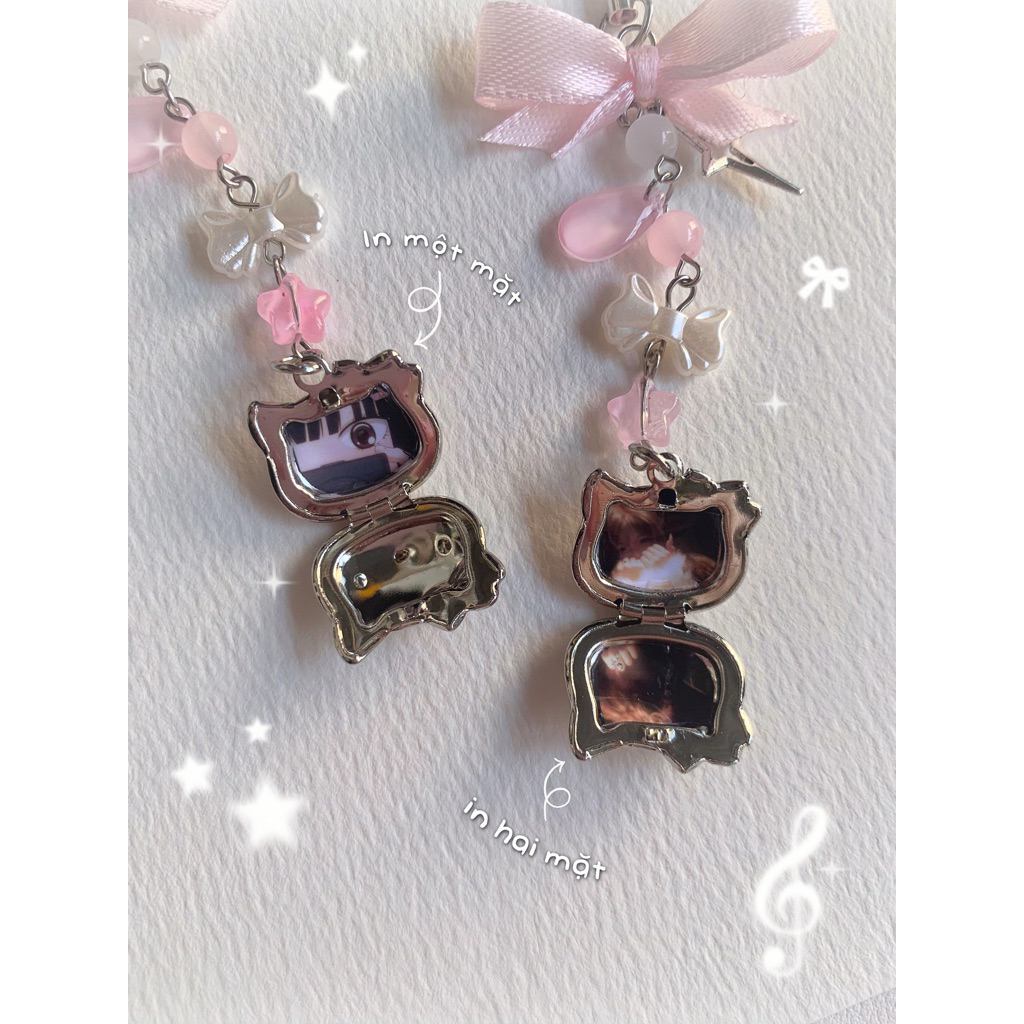 𝐊𝐢𝐭𝐭𝐲 𝐋𝐨𝐜𝐤𝐞𝐭 | Phonecharm, móc khoá handmade in ảnh theo yêu cầu xinh xắn | ktrynnk