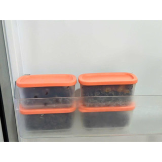 Bộ hộp bảo quản thực phẩm Cubix Mini Rectangular 250ml (4), nhựa nguyên sinh, an toàn tiếp xúc với thực phẩm