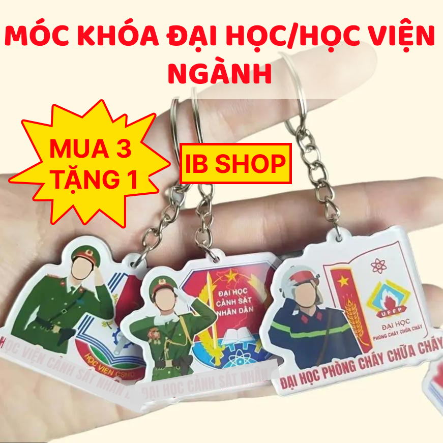 Móc khóa đại học ngành, các trường áo xanh