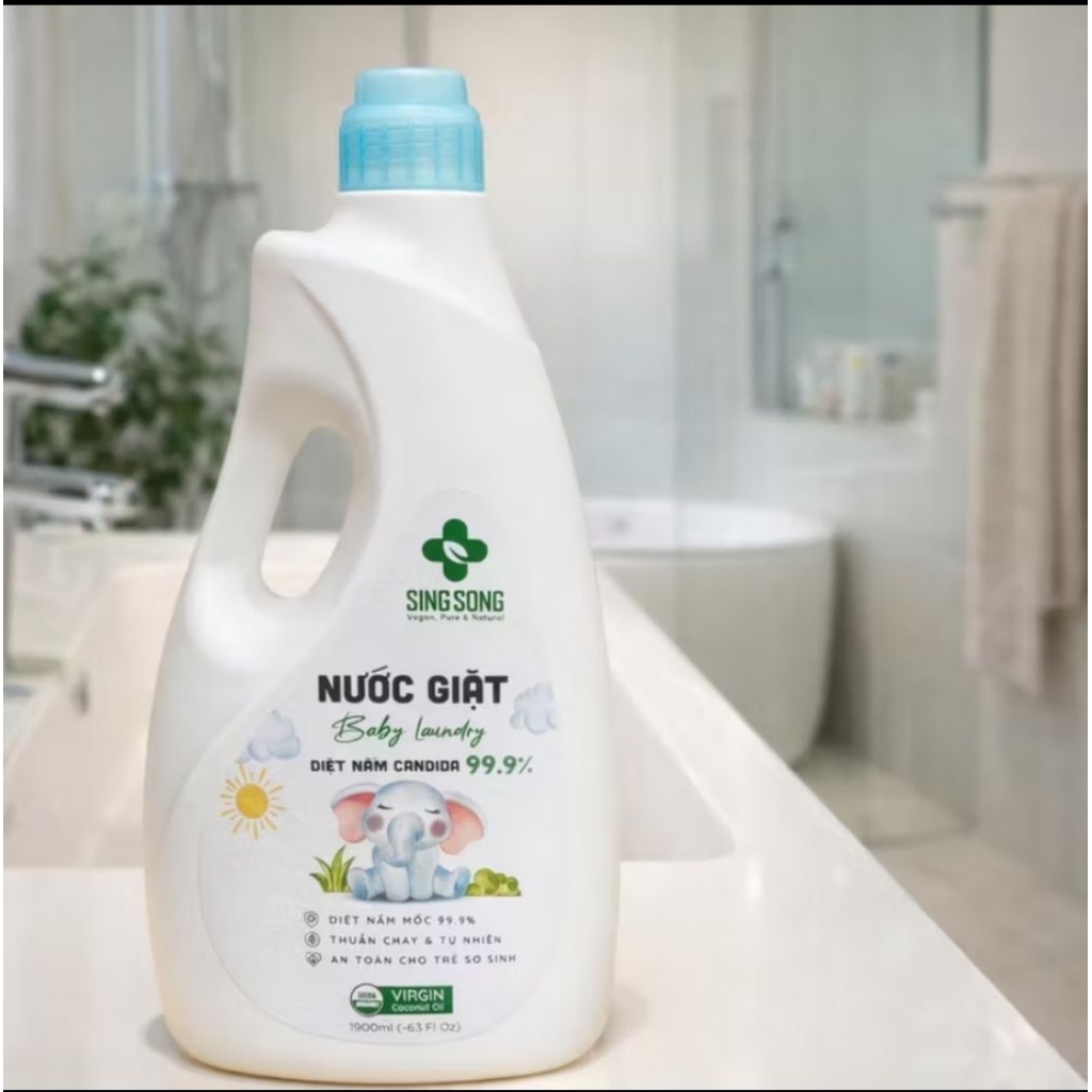 Nước giặt Singsong - 100% tự nhiên cho da nhạy cảm, dị ứng, viêm da