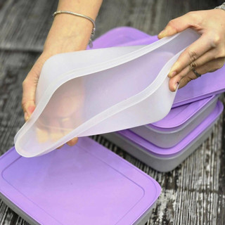 Hộp trữ đông dẻo 1L tupperware, nhựa nguyên sinh an toàn cho sức khoẻ