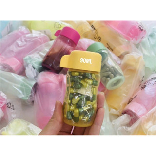 Sét bình eco mini 90ml, đựng thuốc, đựng vitamin,…