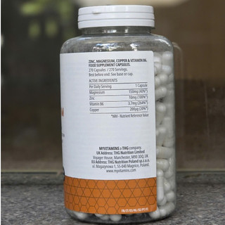 Viên uống tăng hocmon [ Zinc & Magnesium ] Myvitamins - 270 viên