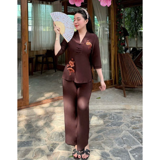 Thun Bà Lai Chui Mới Nữ # Đồ Lam Đi Chùa