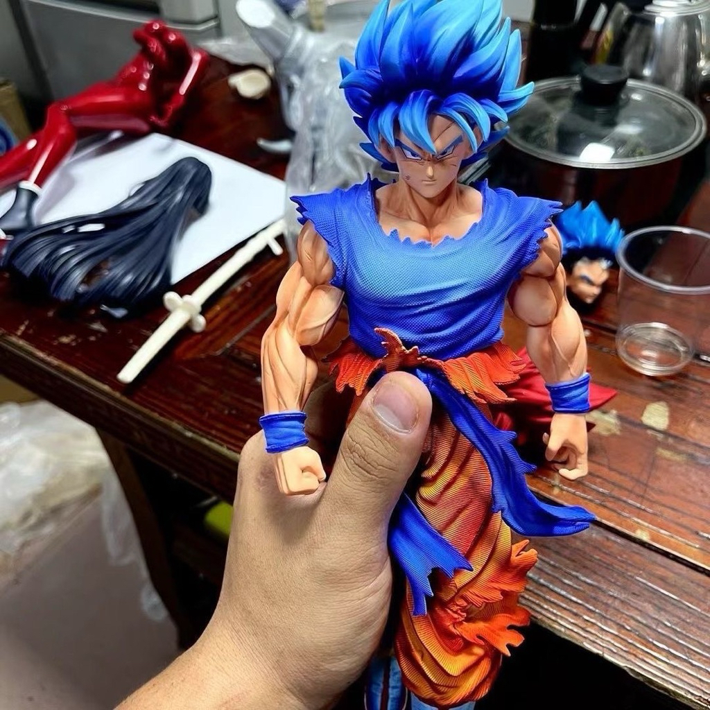 Mô hình dragonball goku super saiya blue nét căng