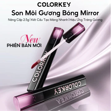 [MỚI] Son Môi Gương Bóng Phiên Bản Nâng Cấp COLORKEY Mirror Tạo Hiệu Ứng Căng Bóng Cho Môi Đầy Đặn Quyến Rũ 2,5g