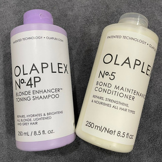 Dầu gội xả tím khử sắc tố vàng Olaplex No.4P Blonde Enhancer Toning 250mlx2 ( New 2024 ) [ TN ]