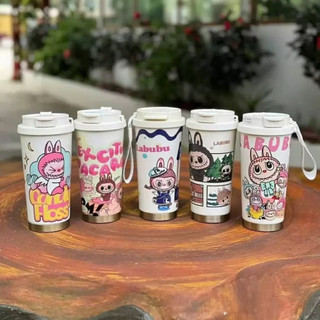 Bình Giữ Nhiệt Labubu Hót Trend 1000ml Có Quai Xách, bình đựng nước