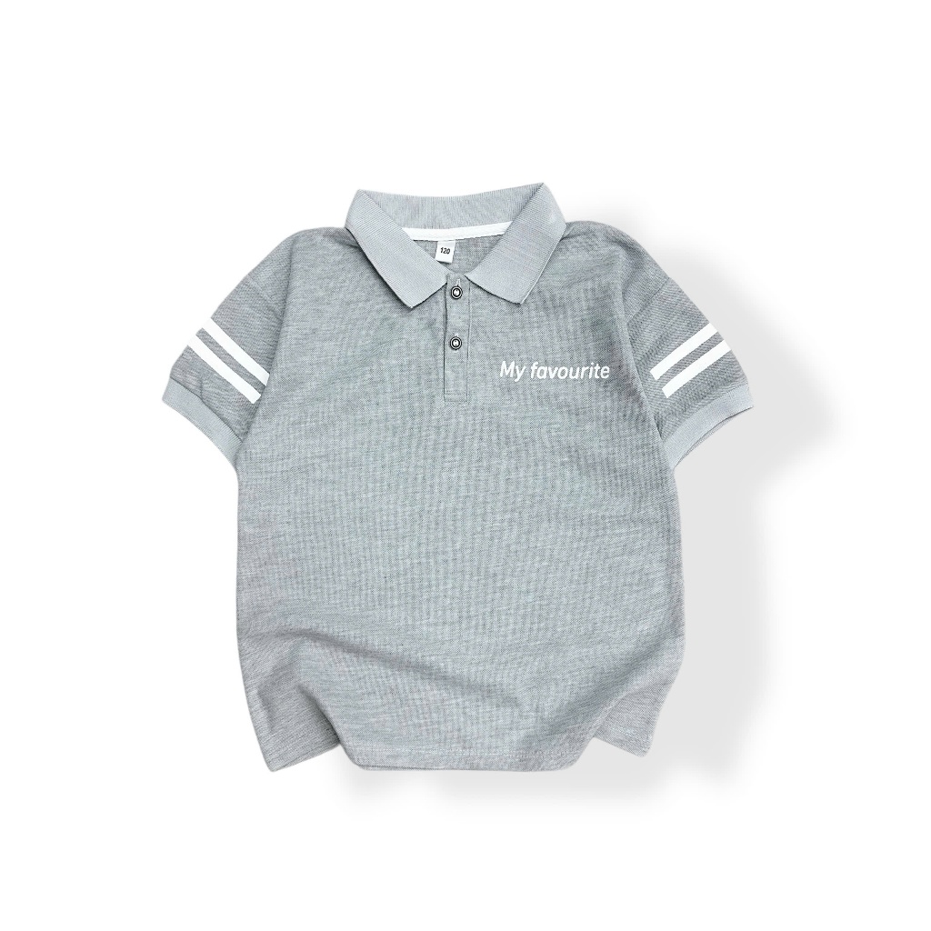 Áo polo cộc tay CAO CẤP chất liệu cotton cá sấu mềm, đứng form cho bé trai từ 17-60kg.