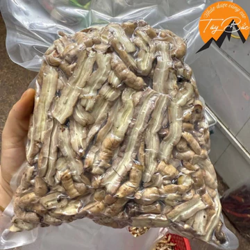 Củ ba kích tím tươi rừng Quảng Ninh (1kg) tách lõi, ướp rượu, hút chân không. Củ, rễ ba kích ngâm rượu giúp bổ thận