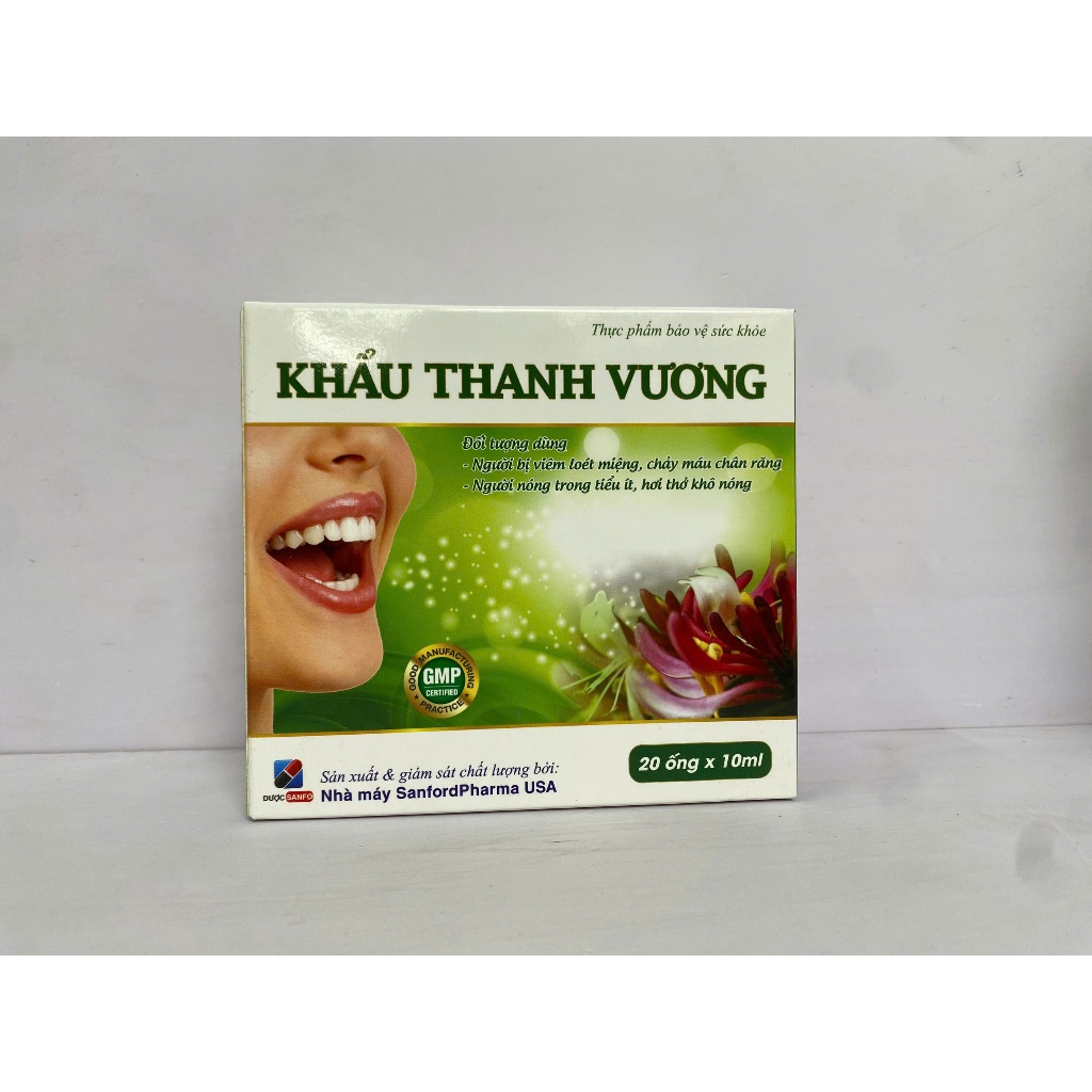 Siro Khẩu Thanh Vương, hỗ trợ thanh nhiệt giải độc, giúp giảm loét miệng, chảy máu chân răng