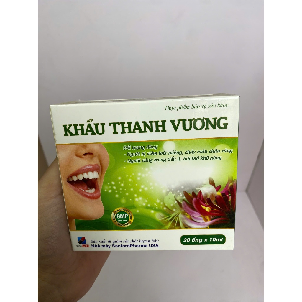 Siro Khẩu Thanh Vương, hỗ trợ thanh nhiệt giải độc, giúp giảm loét miệng, chảy máu chân răng