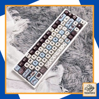 Keycaps Gấu Nâu - 95 Keys - PBT DyeSub - MOA Profile
