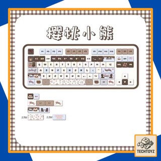 Keycaps Gấu Nâu - 95 Keys - PBT DyeSub - MOA Profile