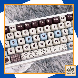 Keycaps Gấu Nâu - 95 Keys - PBT DyeSub - MOA Profile
