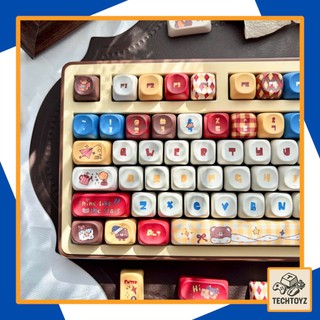 Keycaps Gấu Cute - Keycap Dễ Thương - PBT DyeSub - MOA Profile