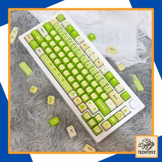 Keycaps Táo Xanh - 95 Keys - PBT DyeSub - MOA Profile