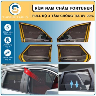 [Toyota Fortuner] Rèm che nắng,chống tia UV bộ 4 cánh khung thép có nam châm hít cữa tự động tiện lợi dành cho oto