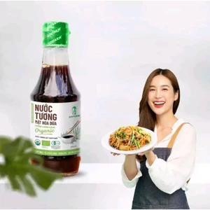 Nước tương mật hoa dừa sokfarm 200ml - 500ml nước tương thuần chay ít mặn không đậu nành không chất bảo quản