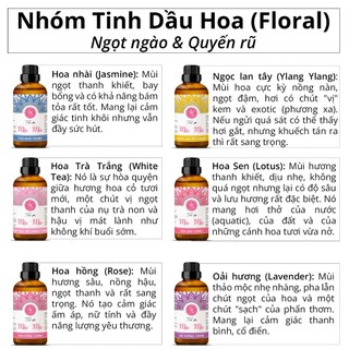 (Chai 100ml) Tinh dầu xông thơm phòng nguyên chất từ thiên nhiên, ngủ ngon, đuổi muỗi, côn trùng