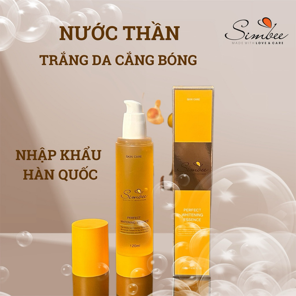 NƯỚC THẦN DƯỠNG TRẮNG, CĂNG BÓNG  SIMBEE ESSENCE 120ml [ date 20/6/2026]