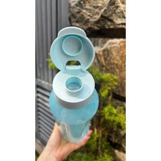 Bình nước Eco 1.2L Tupperware, có vạch chia, nắp bật kín.