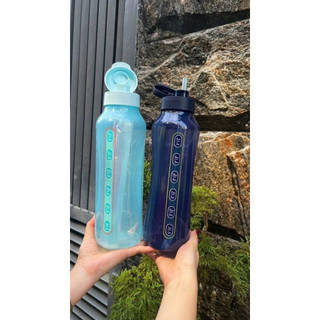 Bình nước Eco 1.2L Tupperware, có vạch chia, nắp bật kín.