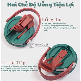 Blind Cup Hí Hứng Ly giữ nhiệt Lucky inox 316 cao cấp , bình giữ nhiệt 700ml có ống hút Fan House