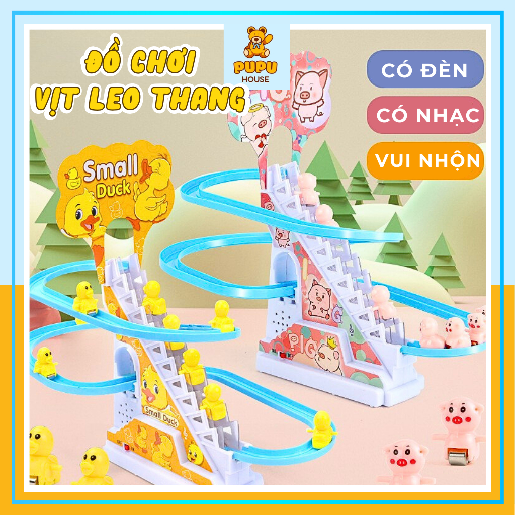 Đồ Chơi Leo Thang Vịt Leo Cầu Thang Vịt 3 Tầng Đôremon Kuromi Hello Kitty Đồ Chơi Cầu Trượt Vịt Vàng-Đồ Chơi PUPU HOUSE