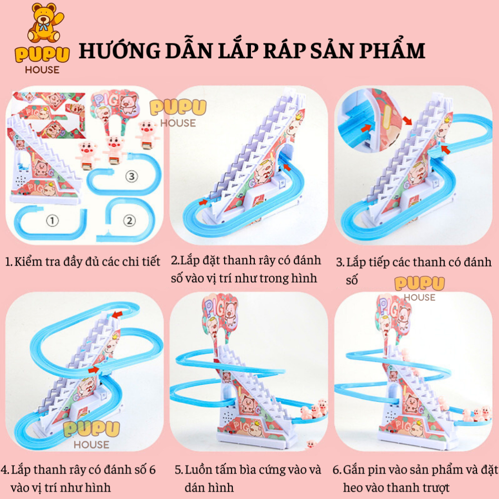 Đồ Chơi Leo Thang Vịt Leo Cầu Thang Vịt 3 Tầng Đôremon Kuromi Hello Kitty Đồ Chơi Cầu Trượt Vịt Vàng-Đồ Chơi PUPU HOUSE