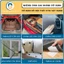 miếng dán xé bản 5cm có keo sẵn bao gồm 2 mặt nhám và bông dán cố định thảm lót sàn,sàn cốp xe oto