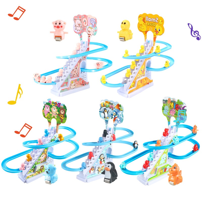 Đồ Chơi Leo Thang Vịt Leo Cầu Thang Vịt 3 Tầng Đôremon Kuromi Hello Kitty Đồ Chơi Cầu Trượt Vịt Vàng-Đồ Chơi PUPU HOUSE