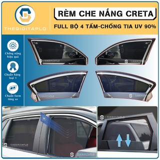 [Hyundai Creta] Rèm che nắng,chống tia UV bộ 4 cánh khung thép có nam châm hít cữa tự động tiện lợi dành cho oto