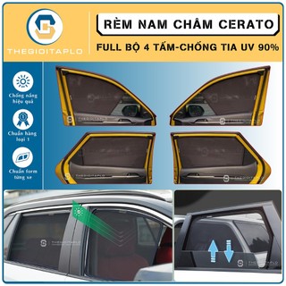 [Kia Cerato và K3] Rèm che nắng,chống tia UV bộ 4 cánh khung thép có nam châm hít cữa tự động tiện lợi cho oto