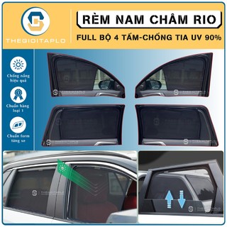 [Kia Rio] Rèm che nắng,chống tia UV bộ 4 cánh khung thép có nam châm hít cữa tự động tiện lợi dành cho oto