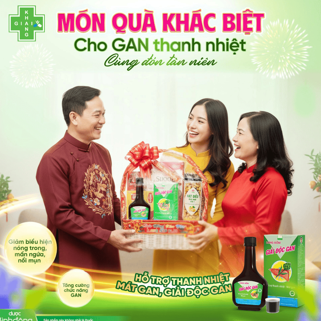 Giúp thanh nhiệt, mát gan, giảm nóng trong cùng Long đởm Giải độc gan Bình Đông (Chai 280ml)