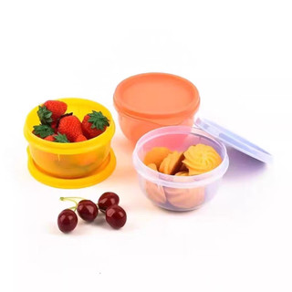 Set 6 hộp trữ khô, trữ mát 230ml tupperware, hộp tròn kín khí, kín mùi